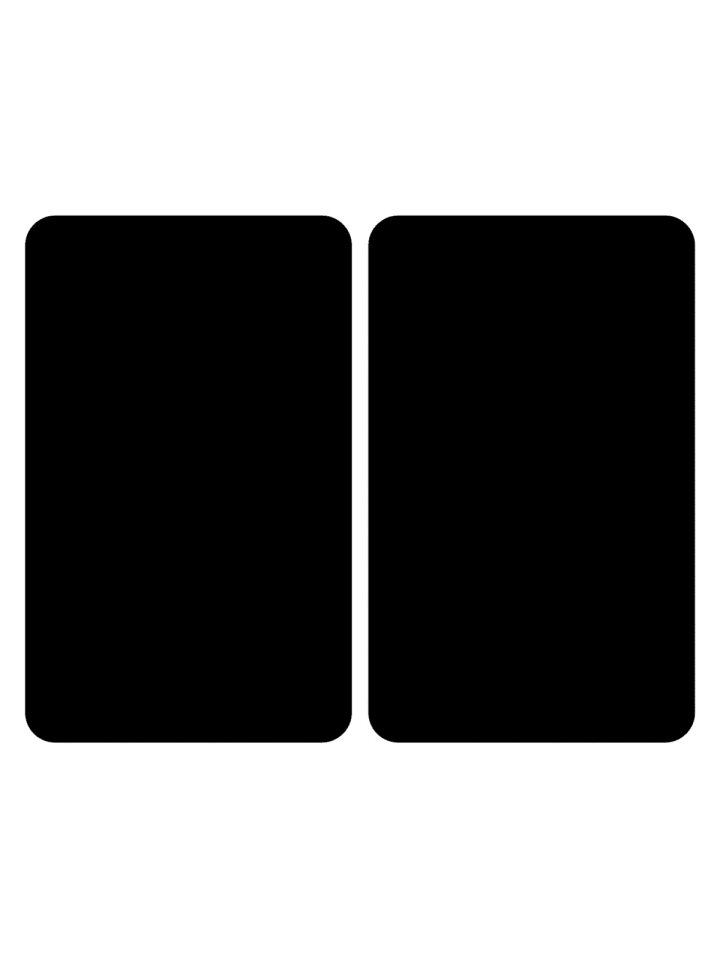 Wenko Herdabdeckplatten Universal Schwarz 2er Set in Schwarz günstig kaufen onesize