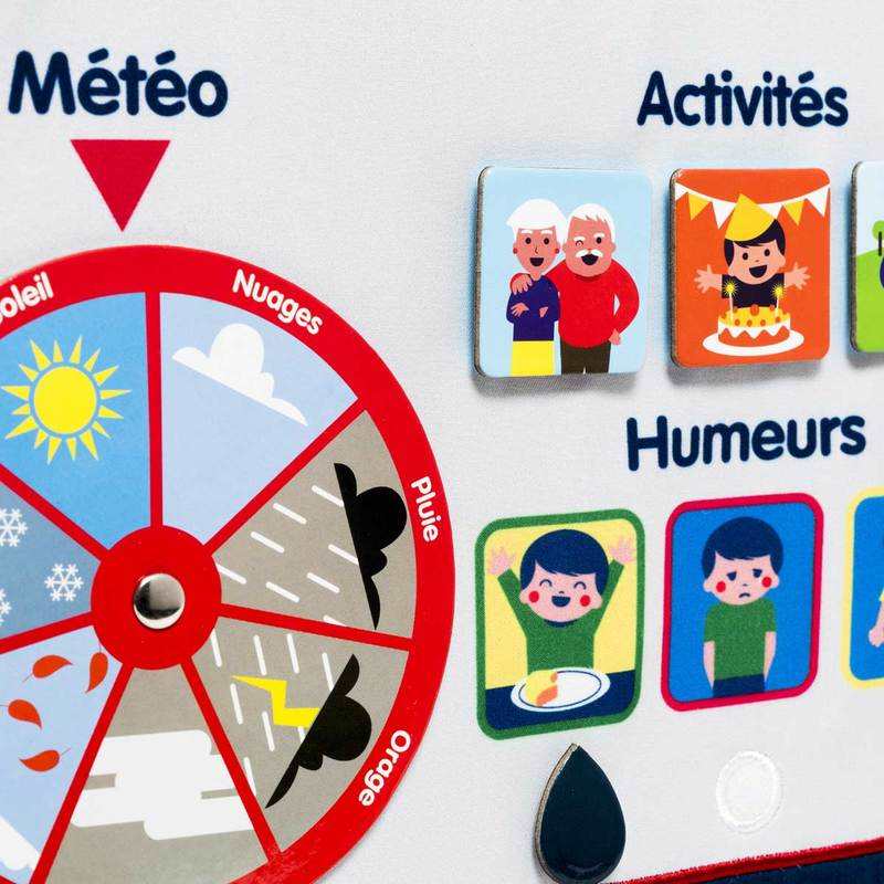Calendrier en tissu Oxybul