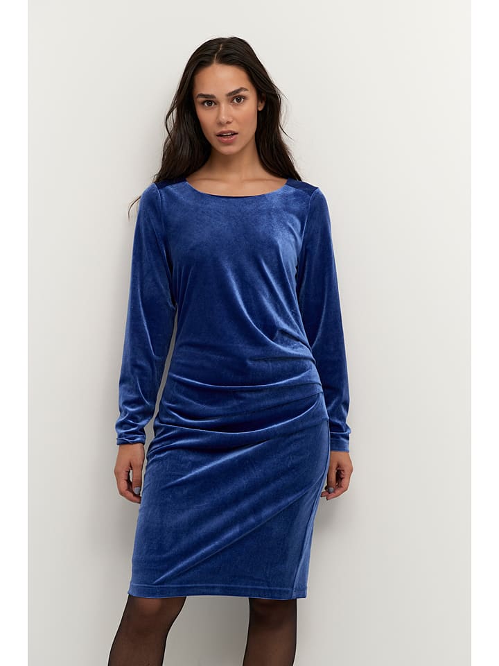 Kaffe Kleid in Blau günstig kaufen