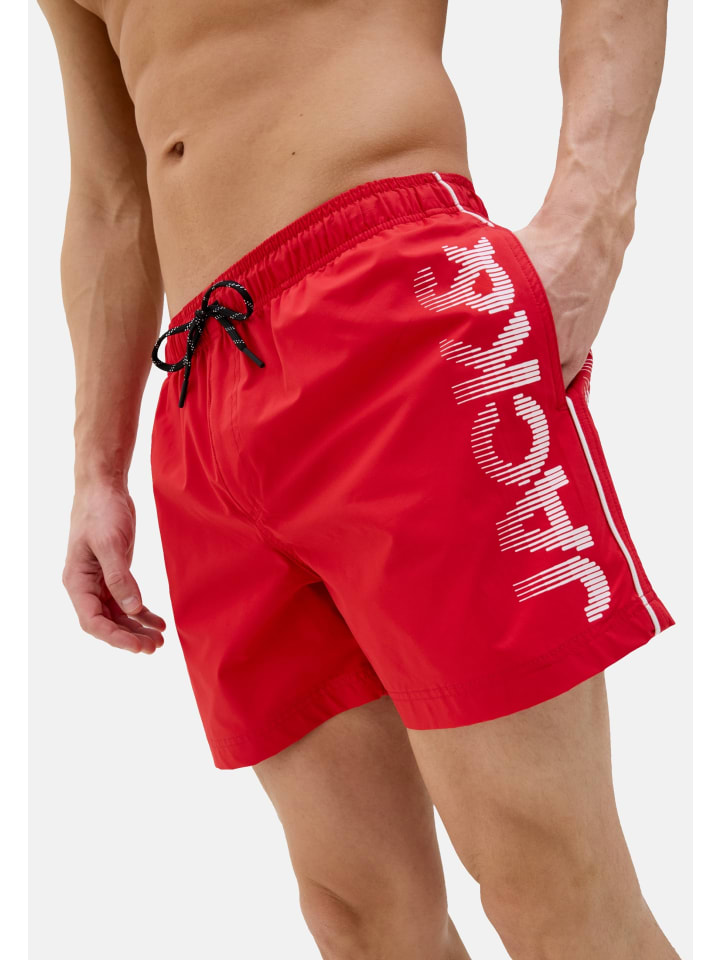 Jack & Jones Badeshorts 'Maui' in rot günstig kaufen