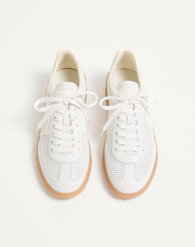 Baskets basses Upvillage en cuir nappa perforé