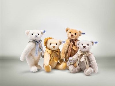 Treue-Teddybär 25 Jahre Club-Mitgliedschaft, 24 cm, beige