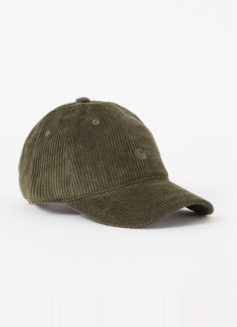 Carhartt WIP Harlem cap made of corduroy with logo embroidery