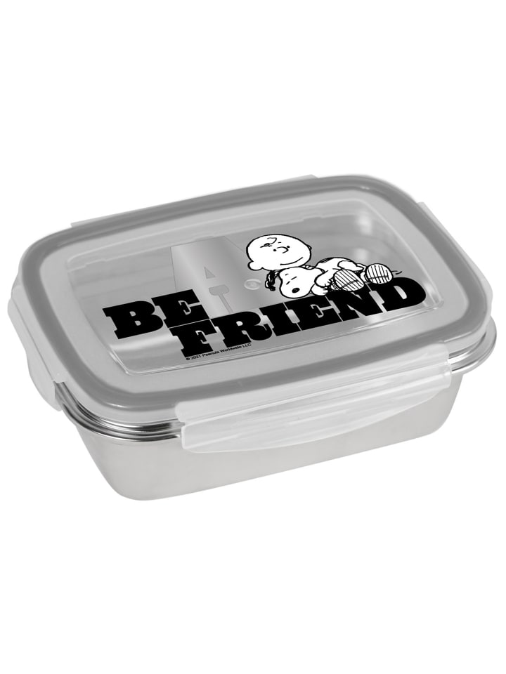Geda Labels Brotdose Peanuts Be a Friend in Silber - 850 ml günstig kaufen onesize