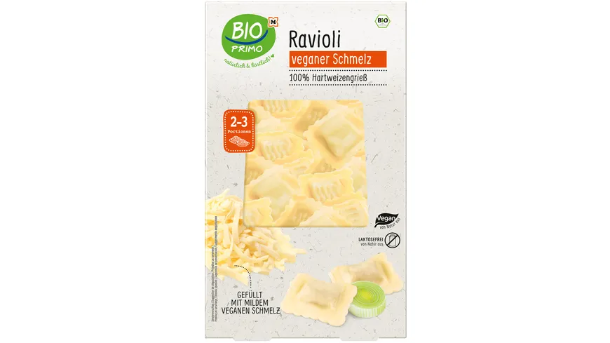 BIO PRIMO Bio Ravioli Veganer Schmelz 250 g