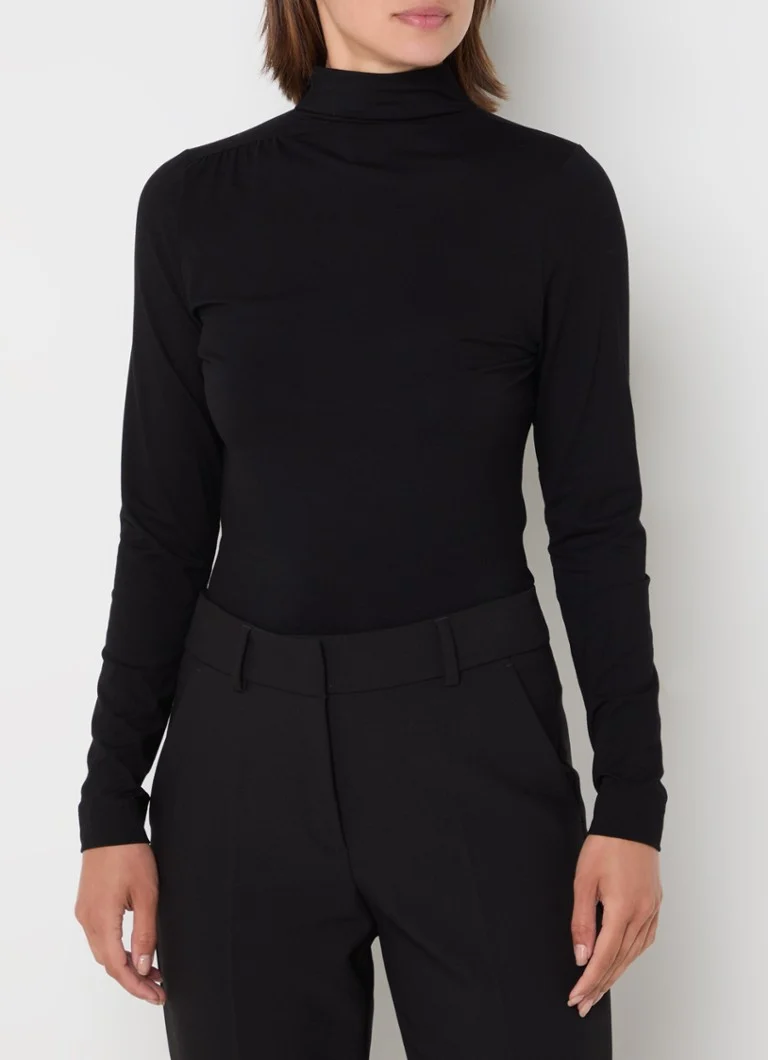 Top Claudia Sträter con colletto ed elasticizzato