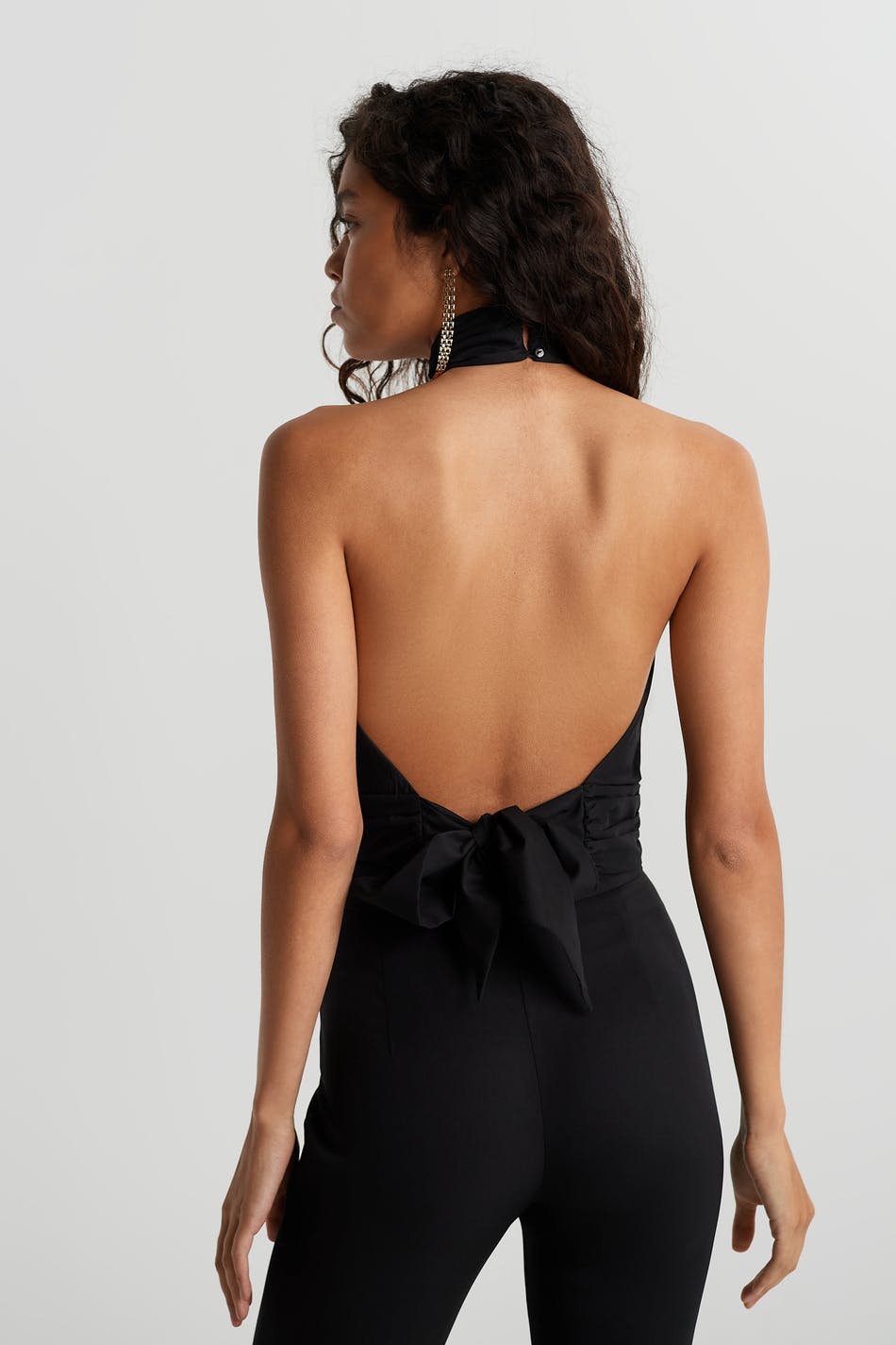 Poplin tie back top