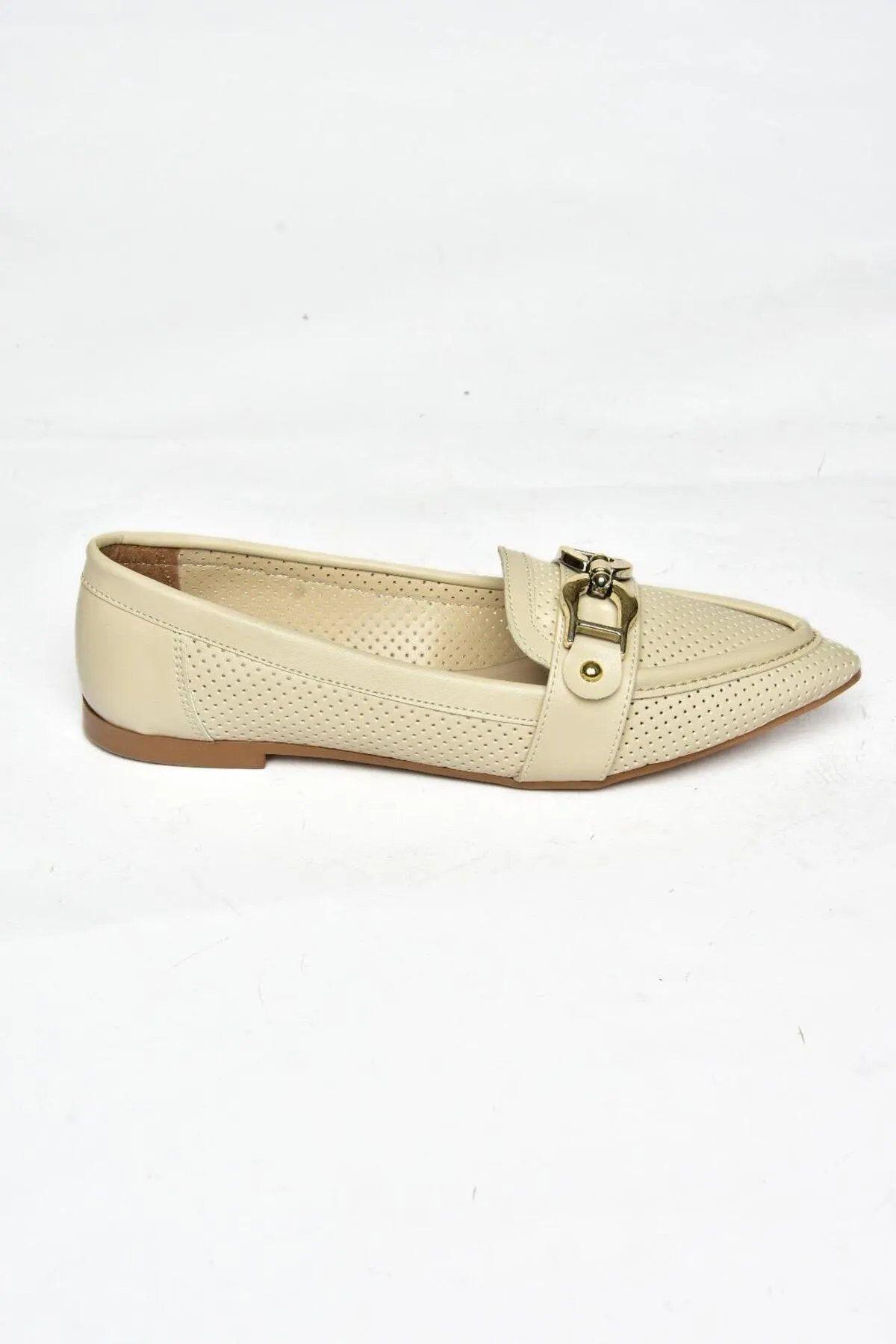 Fox Shoes  S314026509 Beige Damenschuhe mit Schnalle