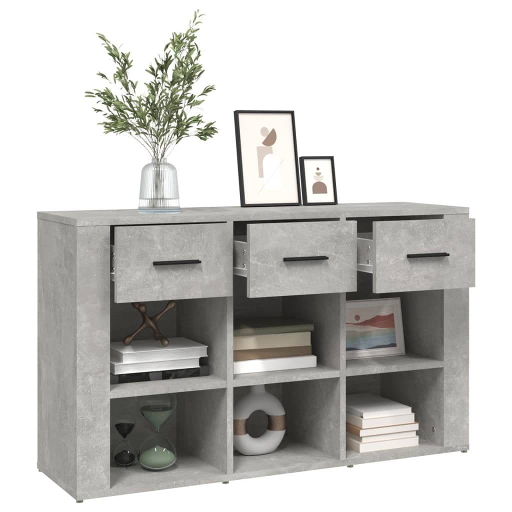 vidaXL Sideboard Sideboard Betongrau 100x30x59,5 cm Holzwerkstoff (1 St)