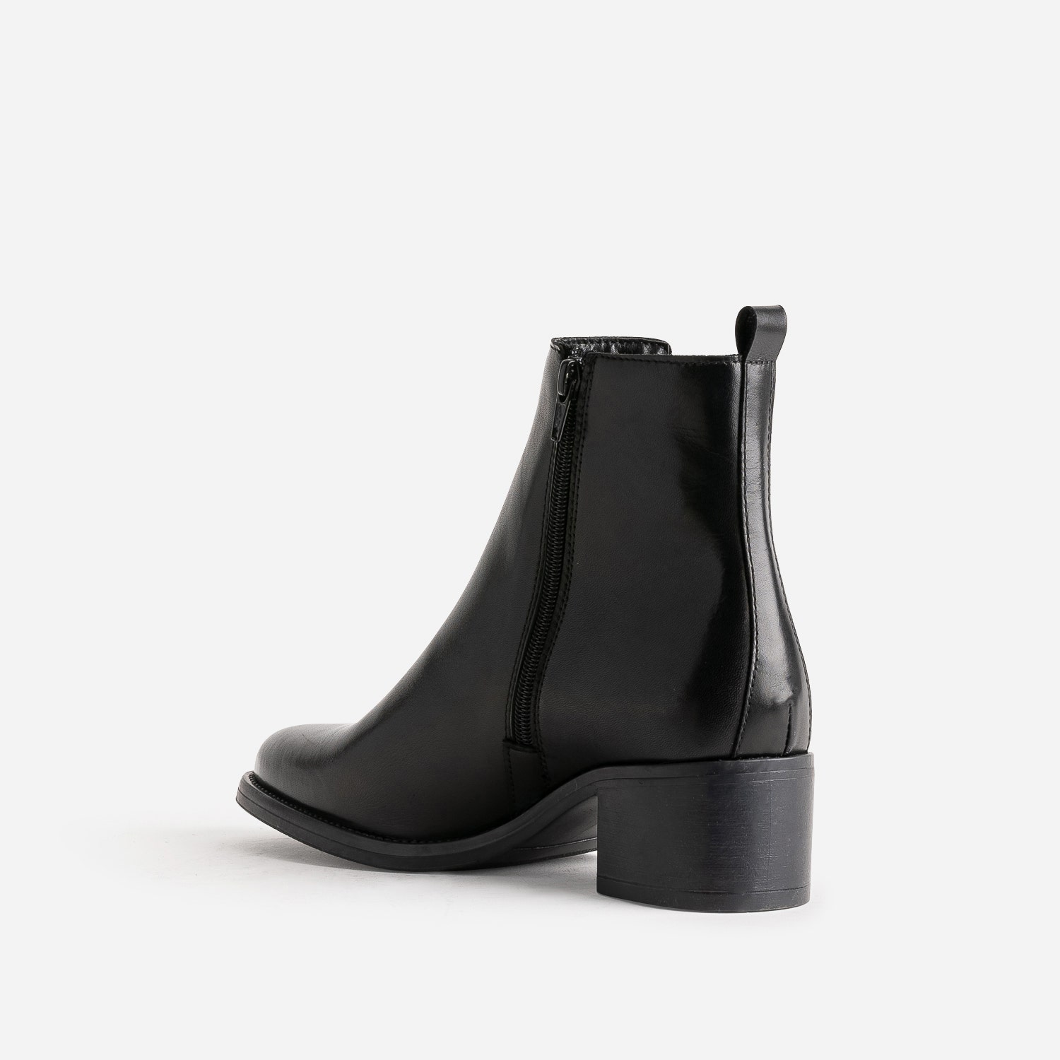 Boots noir en cuir