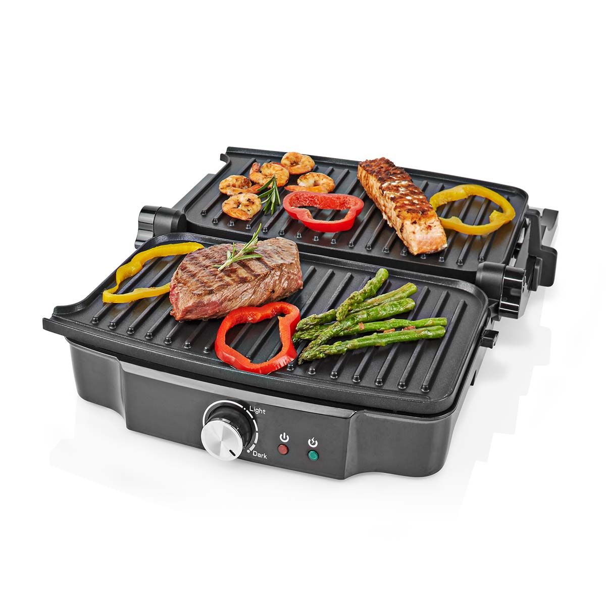 Nedis KAGR131FSR Kontakt Grill