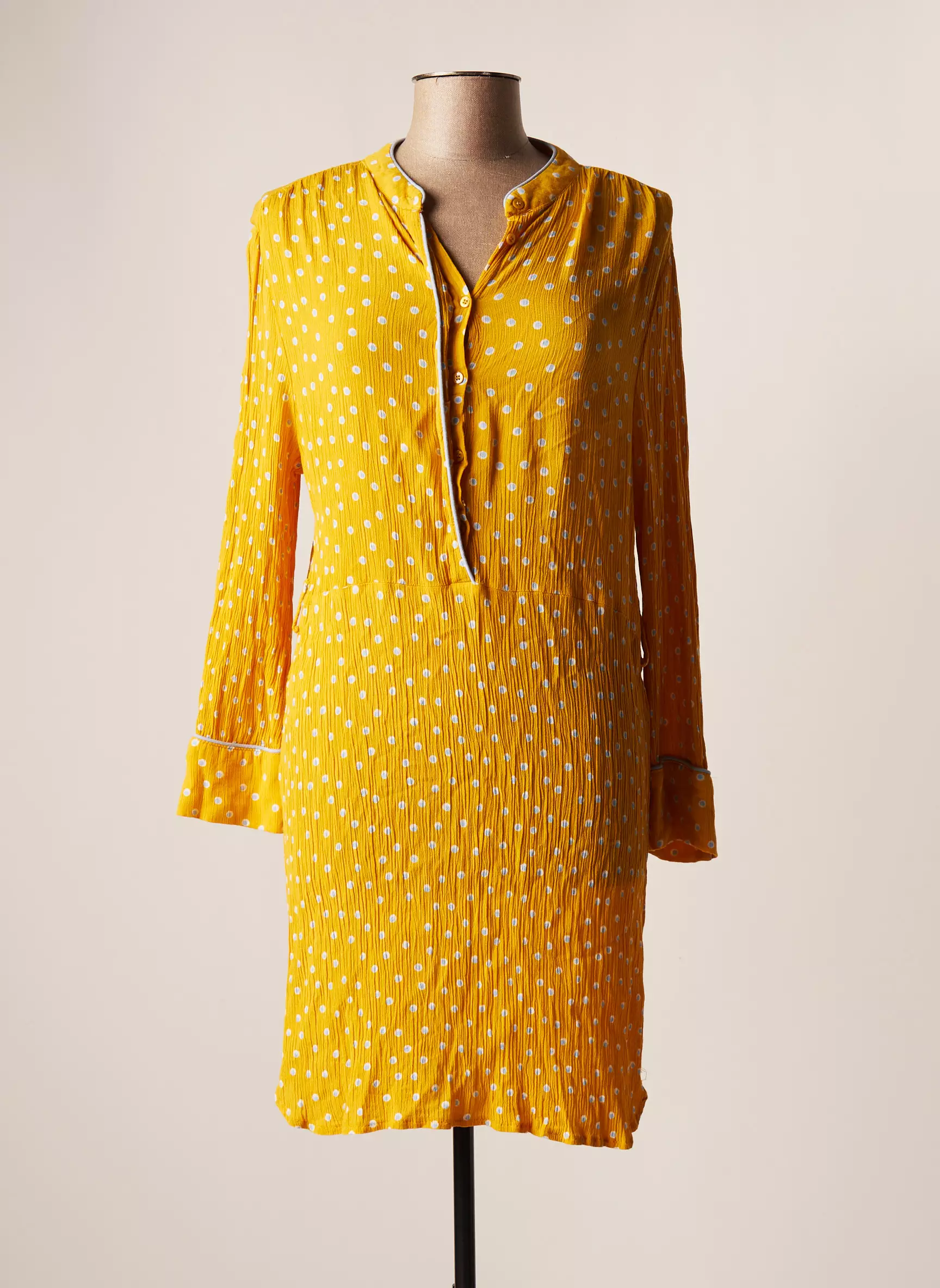Clouds Of Fashion Robes Mi Longues Femme couleur jaune
