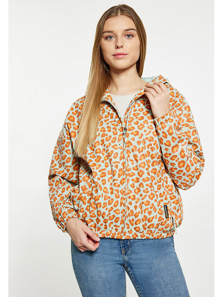 Schmuddelwedda Regenjacke in Türkis/ Orange günstig kaufen