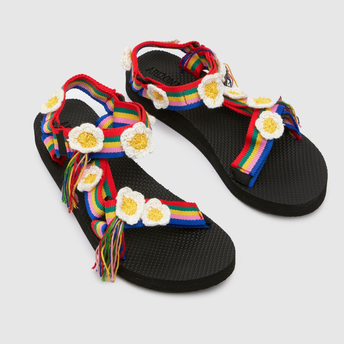 ARIZONA LOVE – Trekky – Randiga sandaler i flerfärgat material
