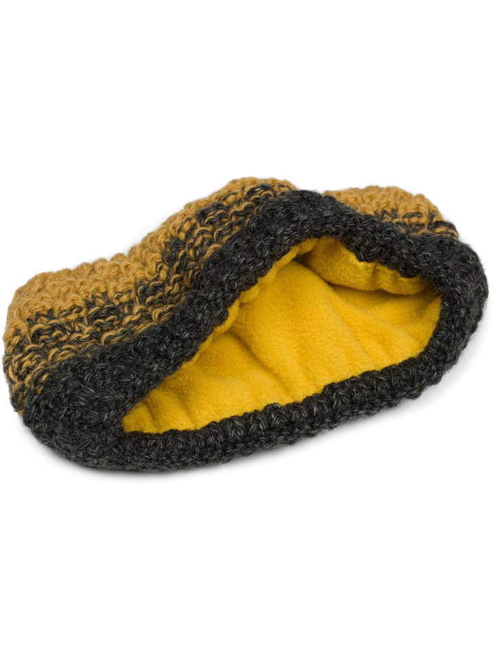 styleBREAKER Strick Stirnband in Anthrazit-Cognac günstig kaufen onesize