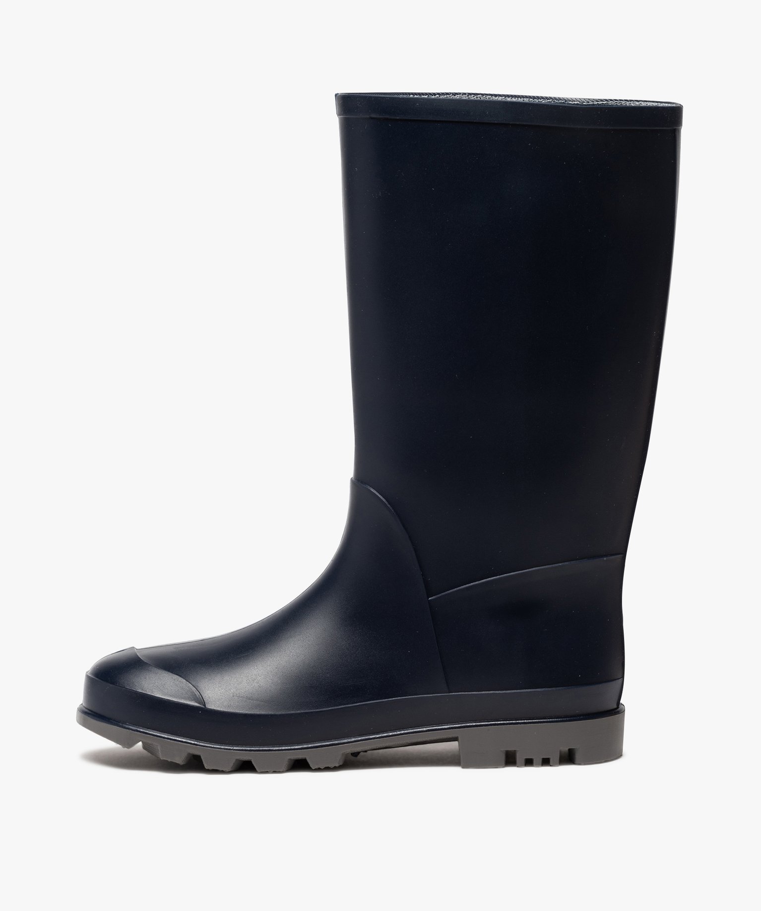 Bottes de pluie femme unies à semelle crantée marine | GEMO