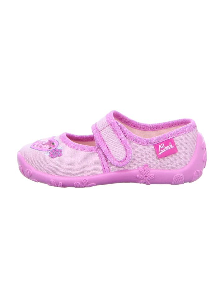 Beck Hausschuhe in Rosa günstig kaufen