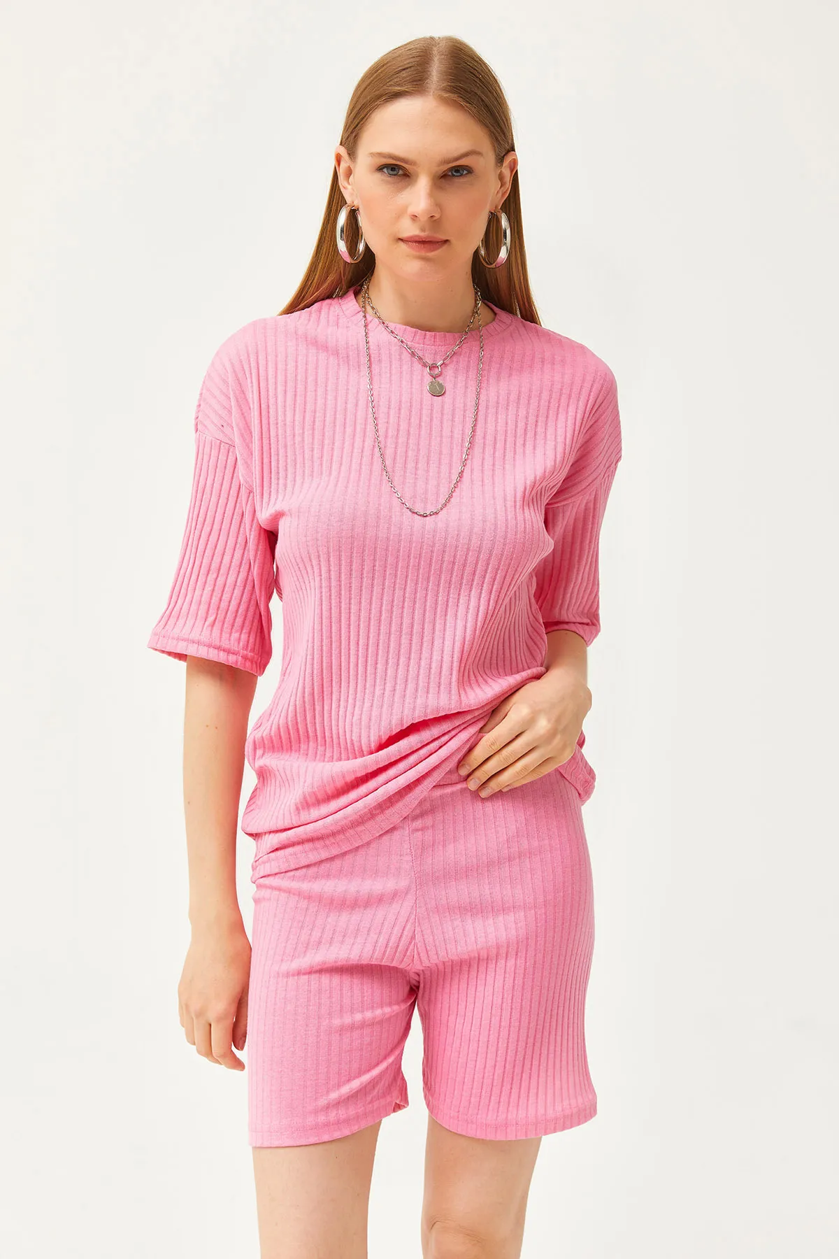Olalook  Zweiteiler - Rosa - Oversized