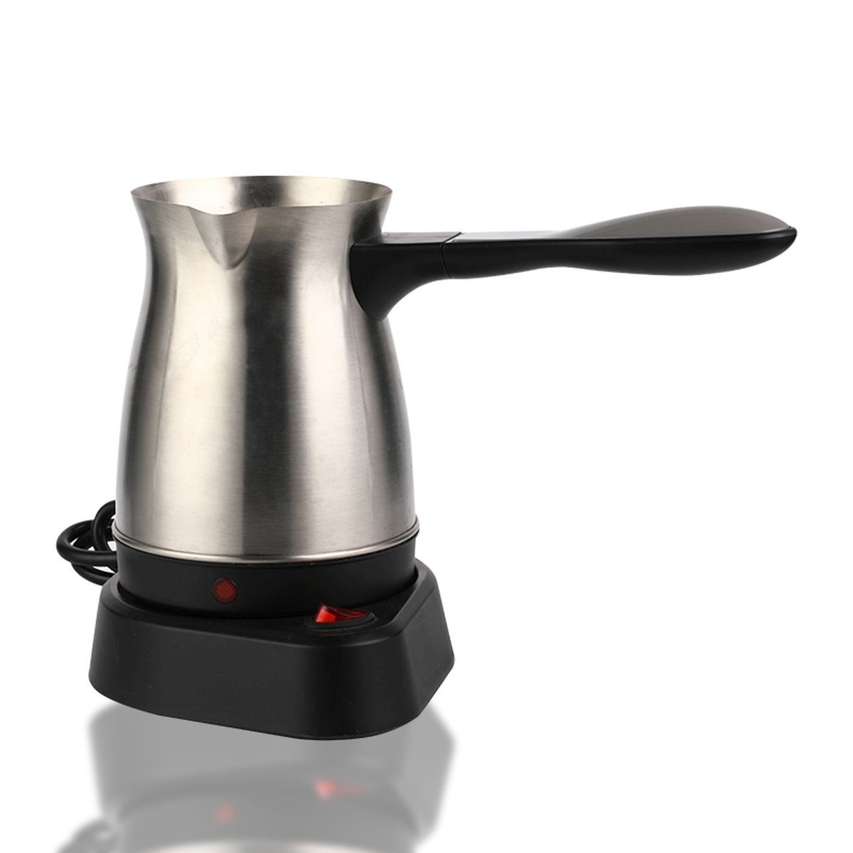 Cheffinger Kaffeebereiter Mokkakocher Türkischer Mokka Kaffeekocher elektrisch 600W Cheffinger