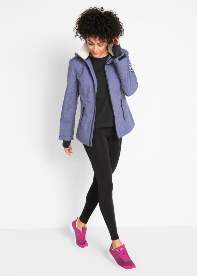 Outdoor-Funktions-Jacke mit Teddyfleece
