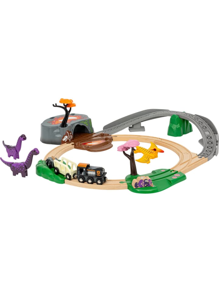 Brio Holzeisenbahn Dinosaurier Abenteuer-Set, ab 3 Jahre günstig kaufen onesize