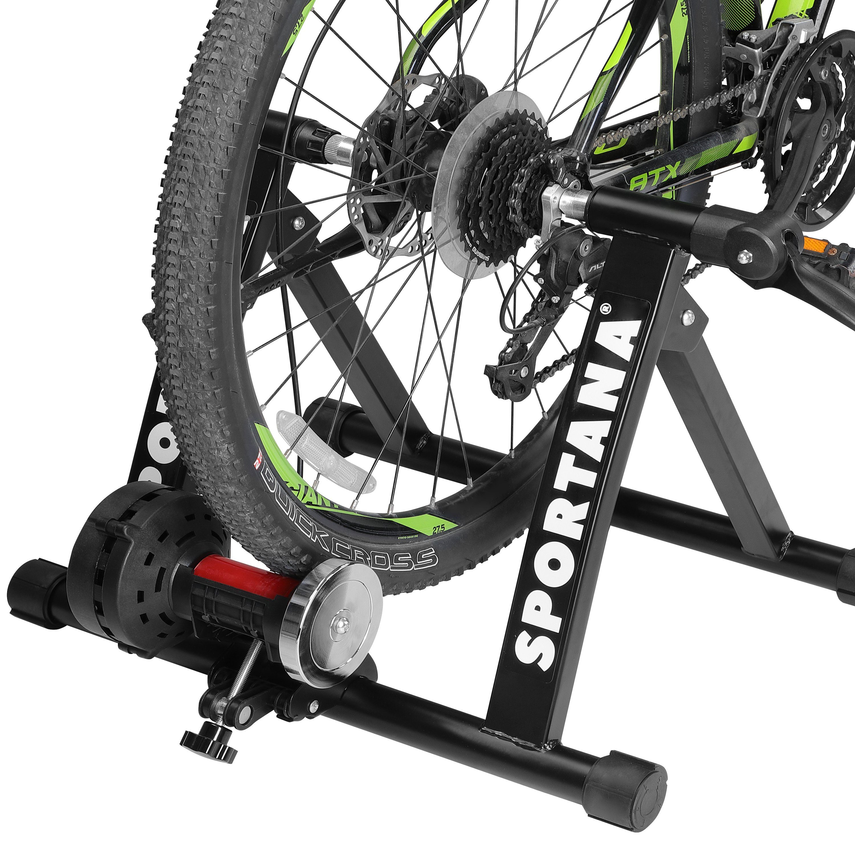 Sportana Heimtrainer, Rollentrainer 6 Gänge Schaltung Magnet Fahrradtrainer Heimtrainer bis