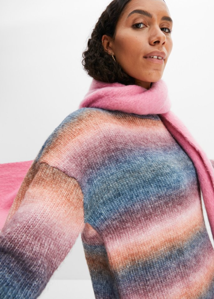 Pullover mit Farbverlauf und Wollanteil