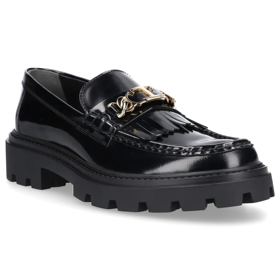 Tod's - Loafer FRINGED Kalbsleder - schwarz