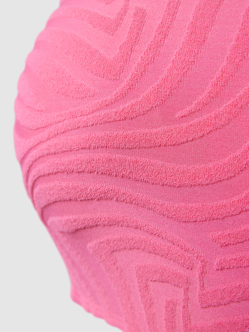 Badeanzug mit Allover-Muster Modell 'ALBA BEACH' in pink