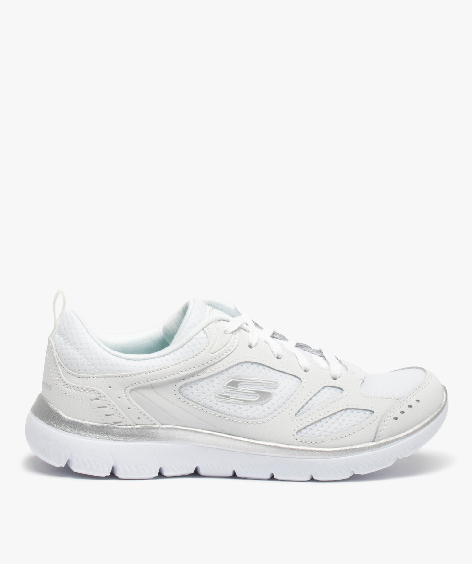 Baskets femme running multimatières – Skechers Summit blanc | GEMO