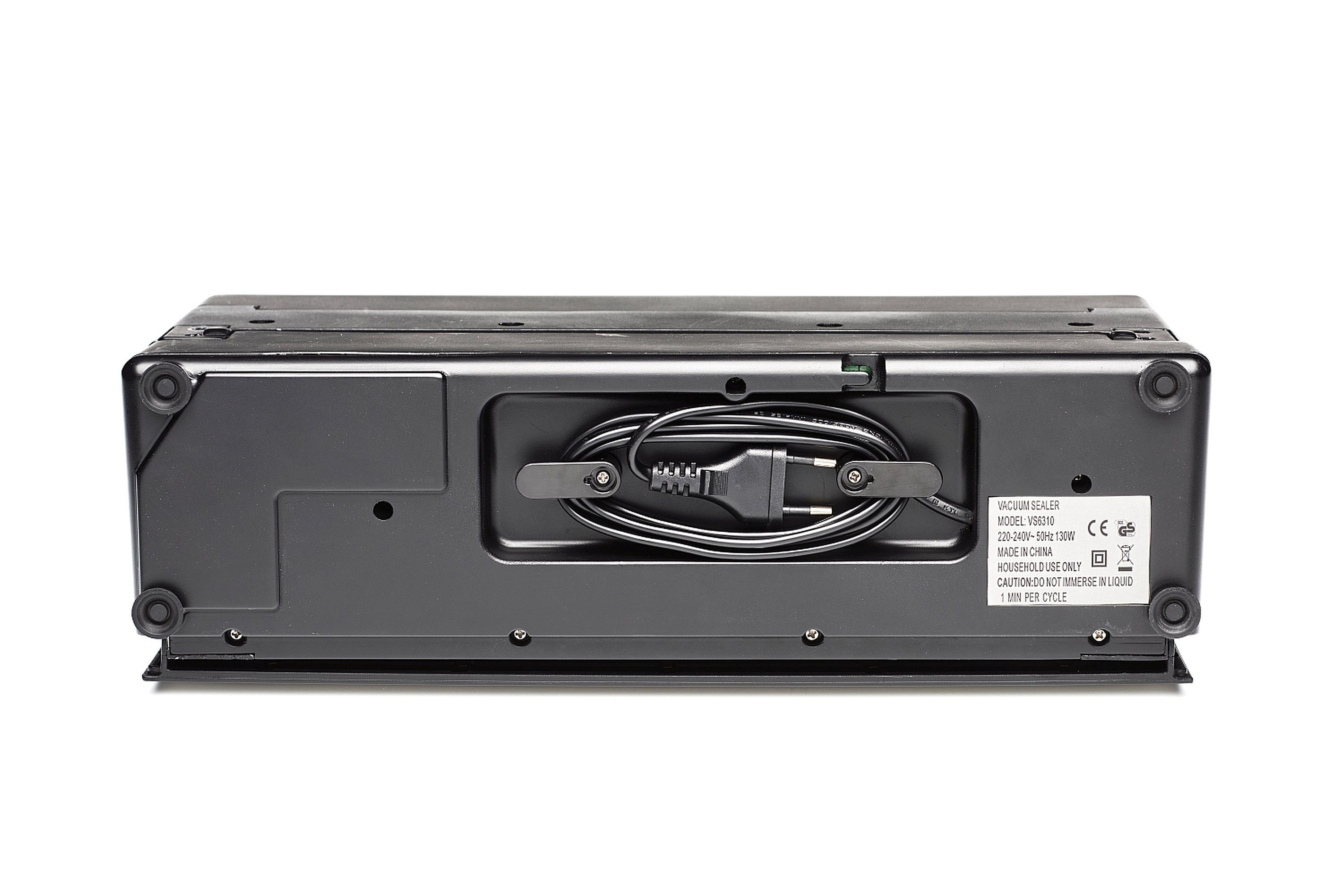 SOLIS OF SWITZERLAND Vakuumierer VertiVac Plus All-in-One, Rollenbreite 30 cm, 130W, doppelte Schweißnaht, Dauerbetrieb, Vakuumschlauch