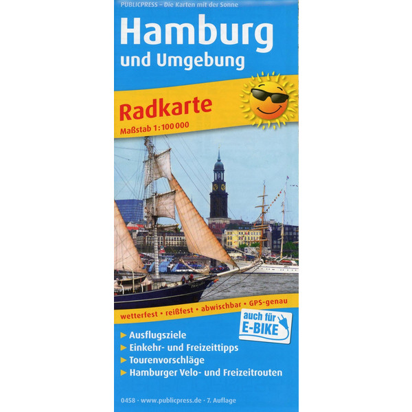 Hamburg und Umgebung 1:100 000 - Fahrradkarte