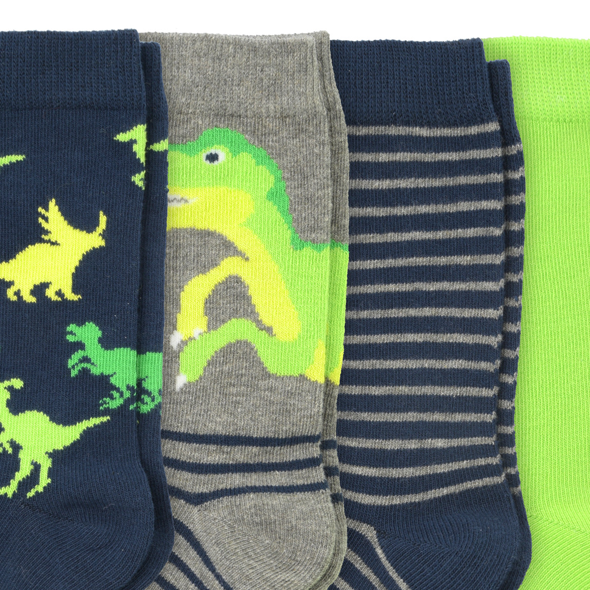 4 Paar Jungen Socken mit Dinos