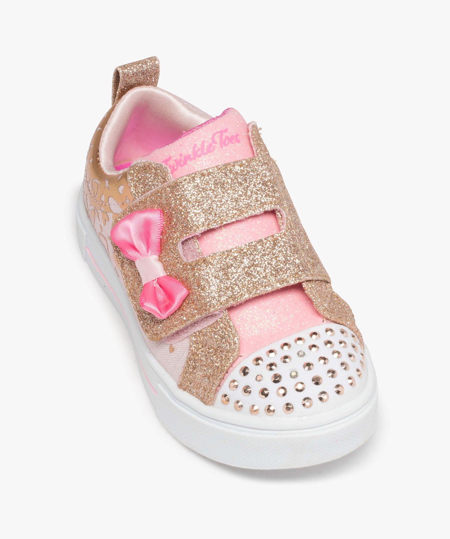 Baskets fille pailletées et lumineuses – Skechers Twinkle or | GEMO