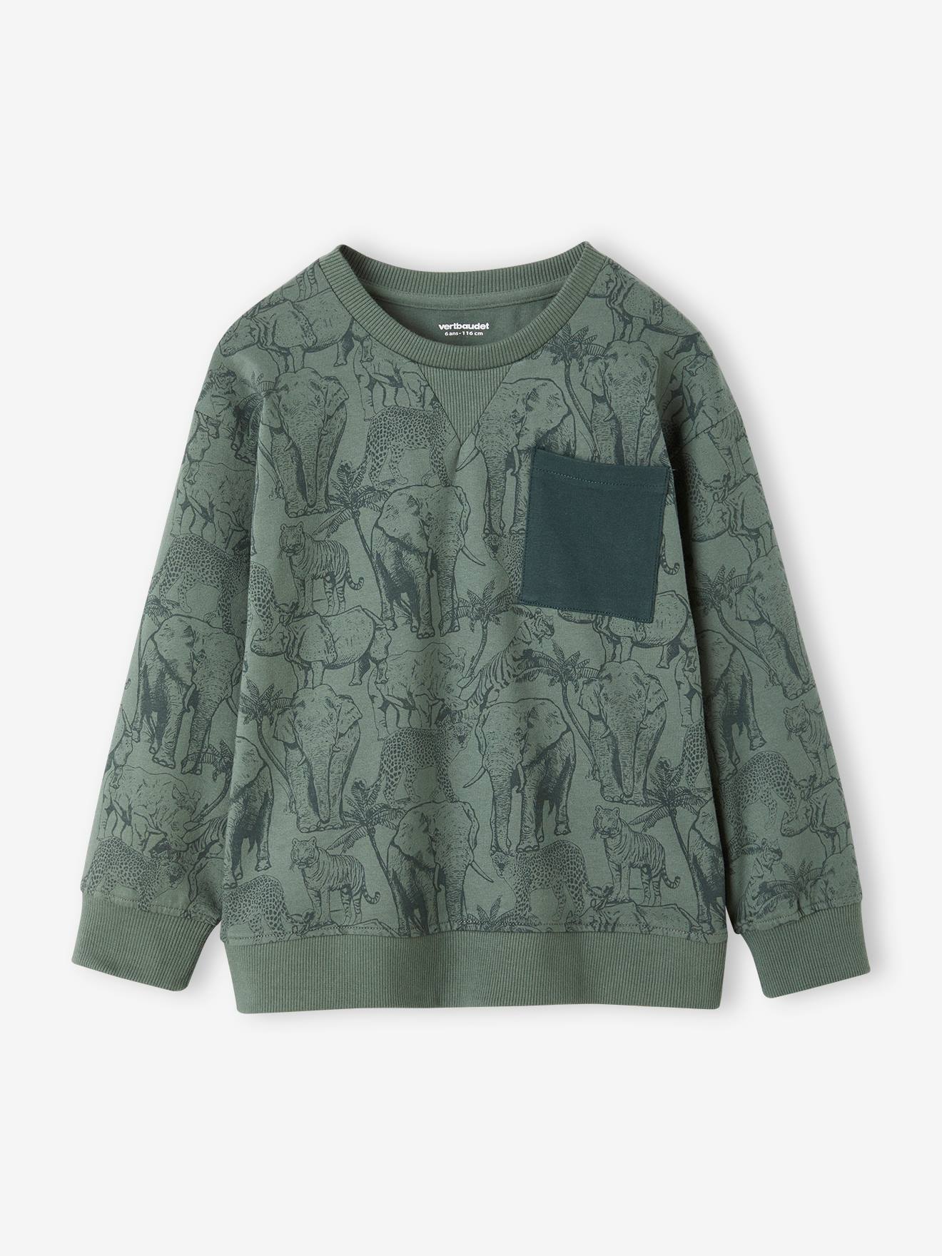 Vertbaudet Jungen Shirt - grün bedruckt
