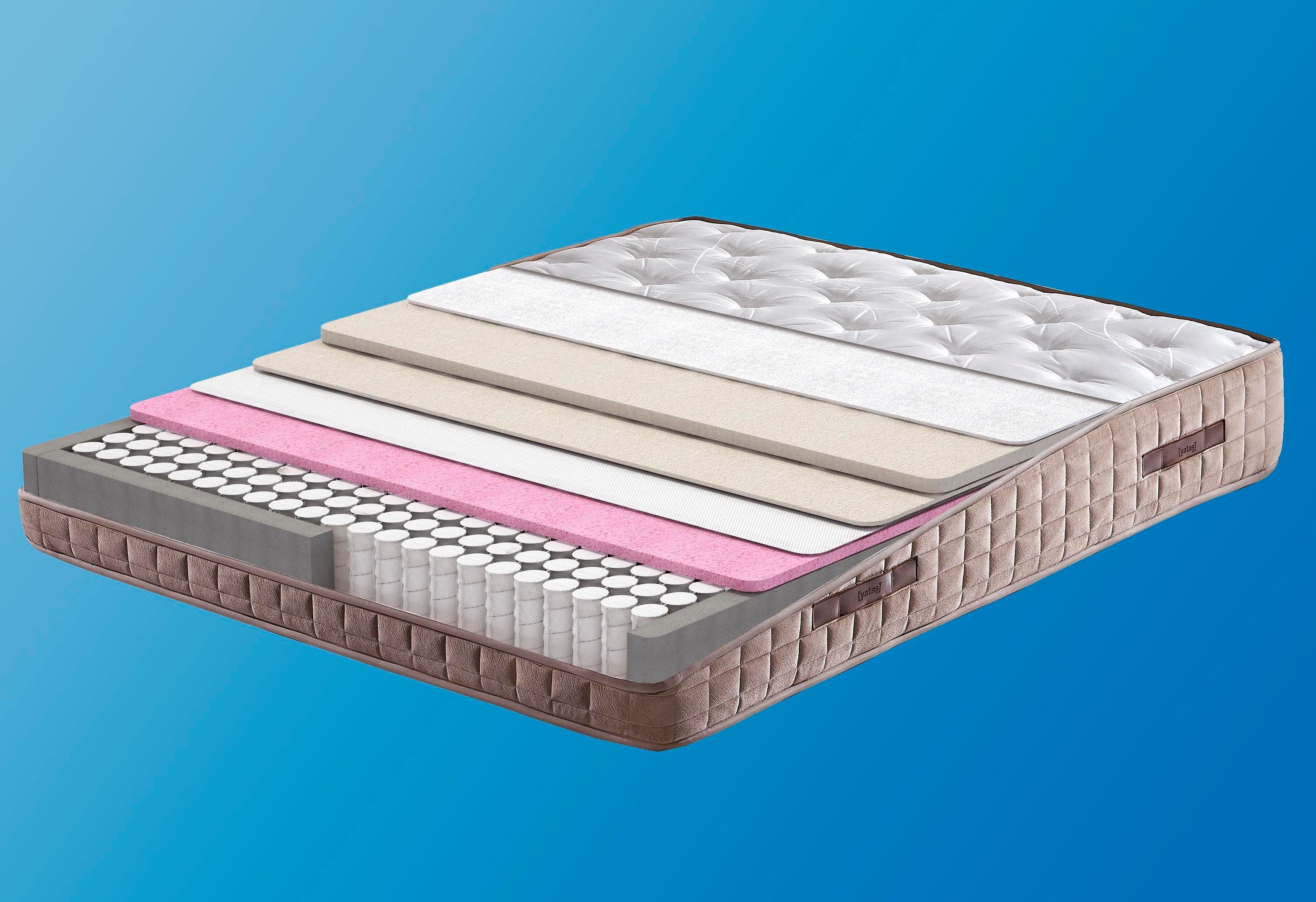 Taschenfederkernmatratze Majestät First Class, Yatas Bedding, 30 cm hoch, (1-tlg), spezielles Federkernsystem mit punktelastischer Unterstützung