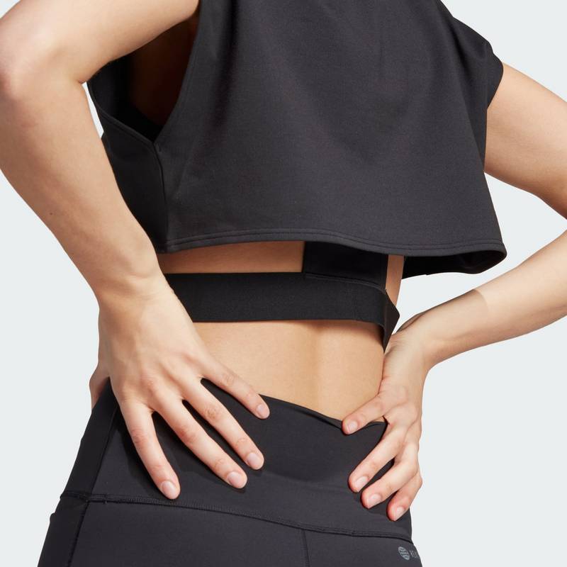adidas Power AEROREADY Crop-Shirt Croptop Damen