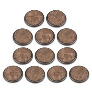 40mm Wooden Plank Bases (12)