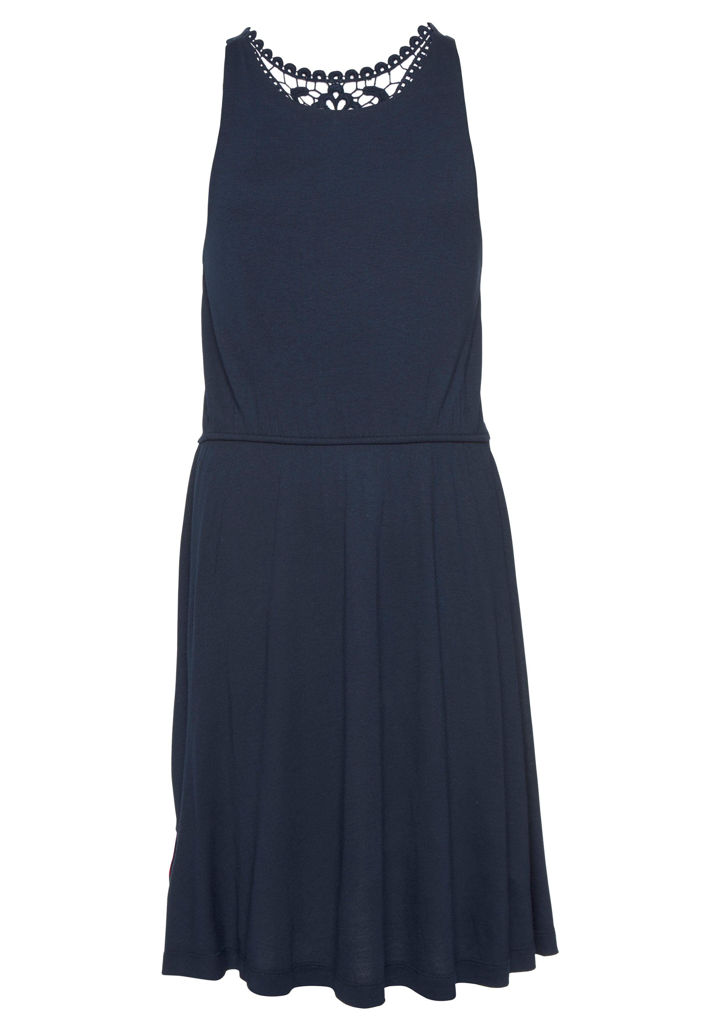 KIDSWORLD Jerseykleid für Mädchen mit Spitzeneinsatz
