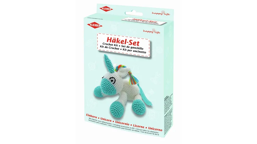 Kleiber Häkeltier Bastelset Einhorn
