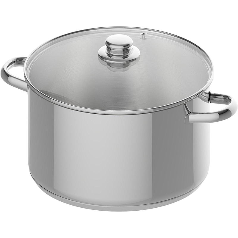 Cuisine Selected Gryte 10 L Stål m/glasslokk