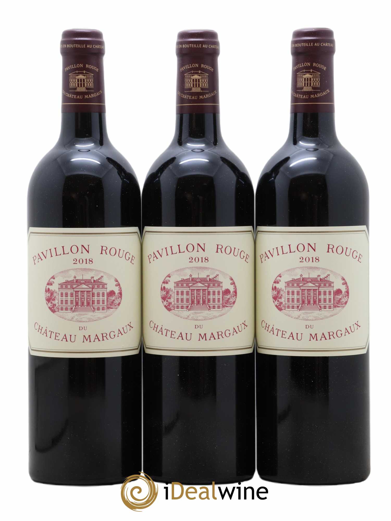 Pavillon Rouge du Château Margaux Second Vin  2018 - Lot de 3 Bouteilles