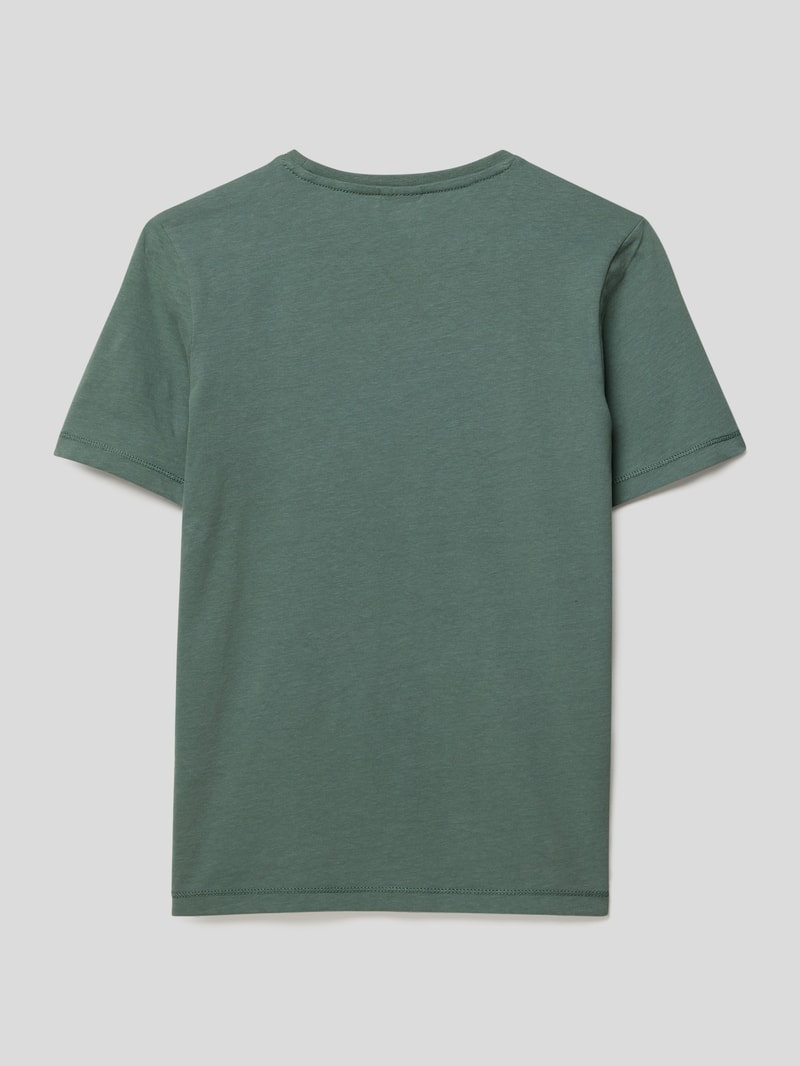 T-Shirt mit Motiv-Print in dunkelgrün