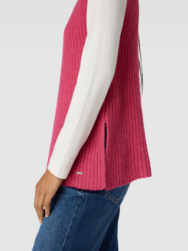 Pullunder mit Label-Detail Modell 'Style.Elisa' in pink