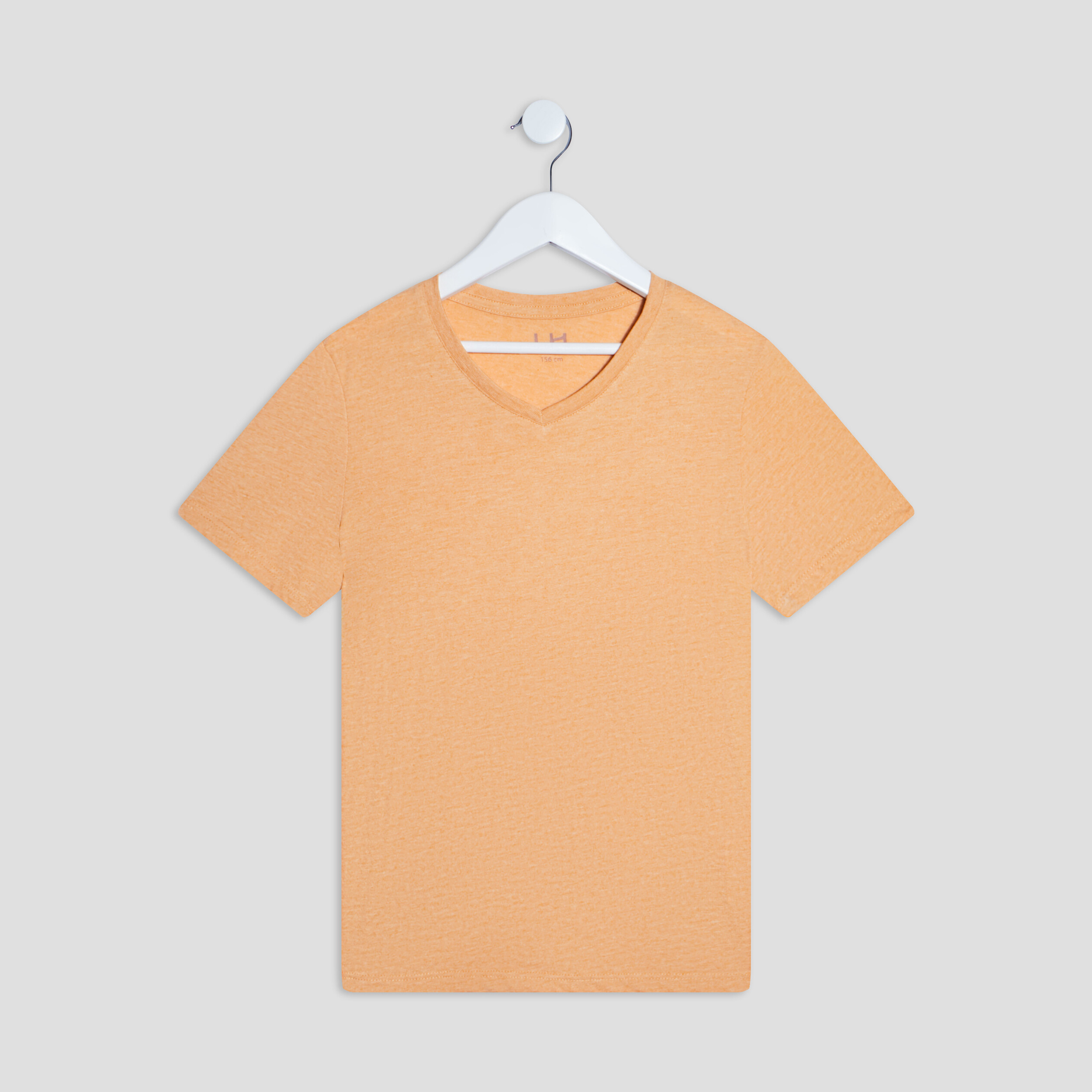 T-shirt manches courtes jaune moutarde homme | La Halle