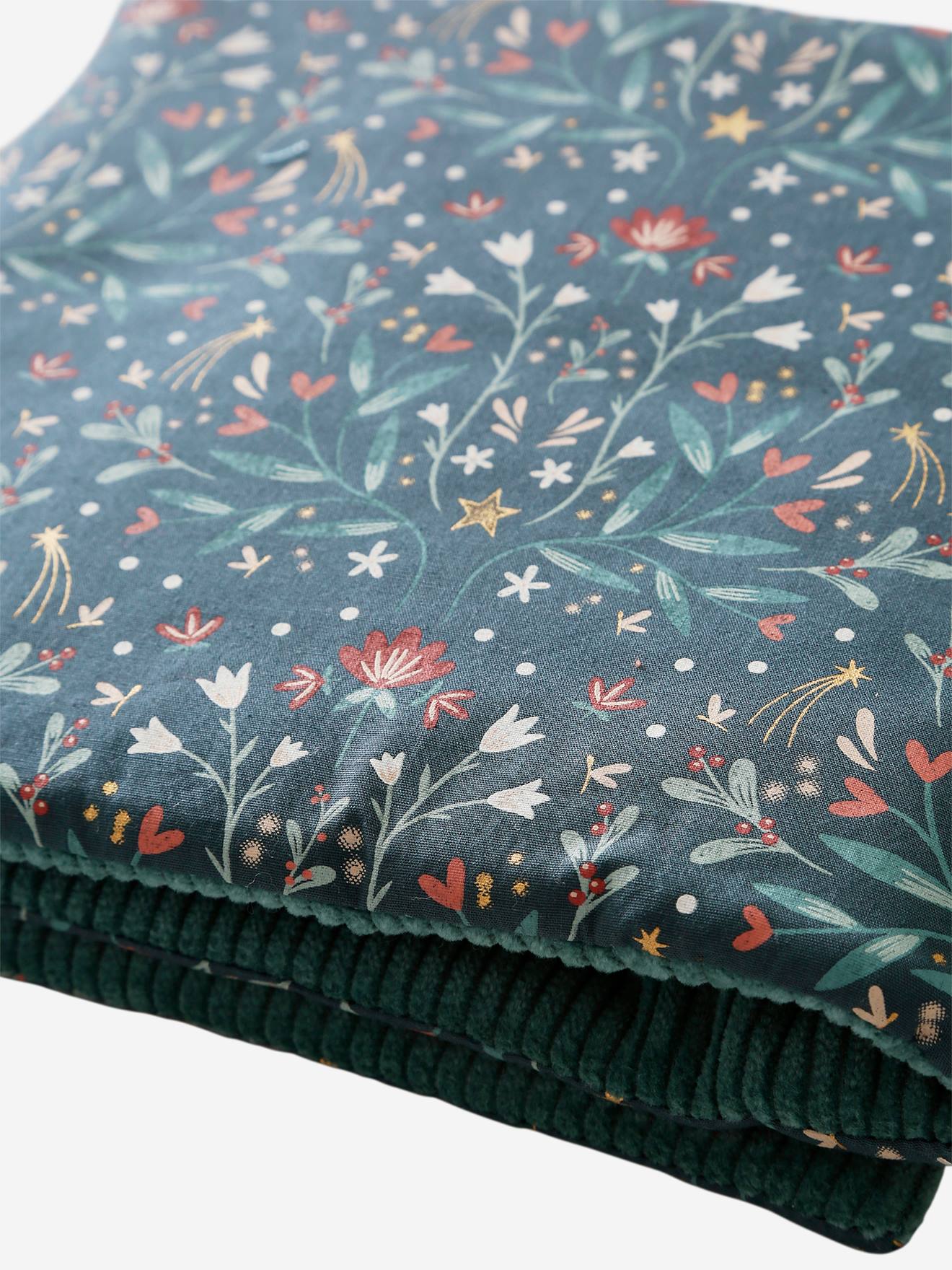 Vertbaudet Baby Bettumrandung MAGIC FOREST Oeko-Tex - grün bedruckt
