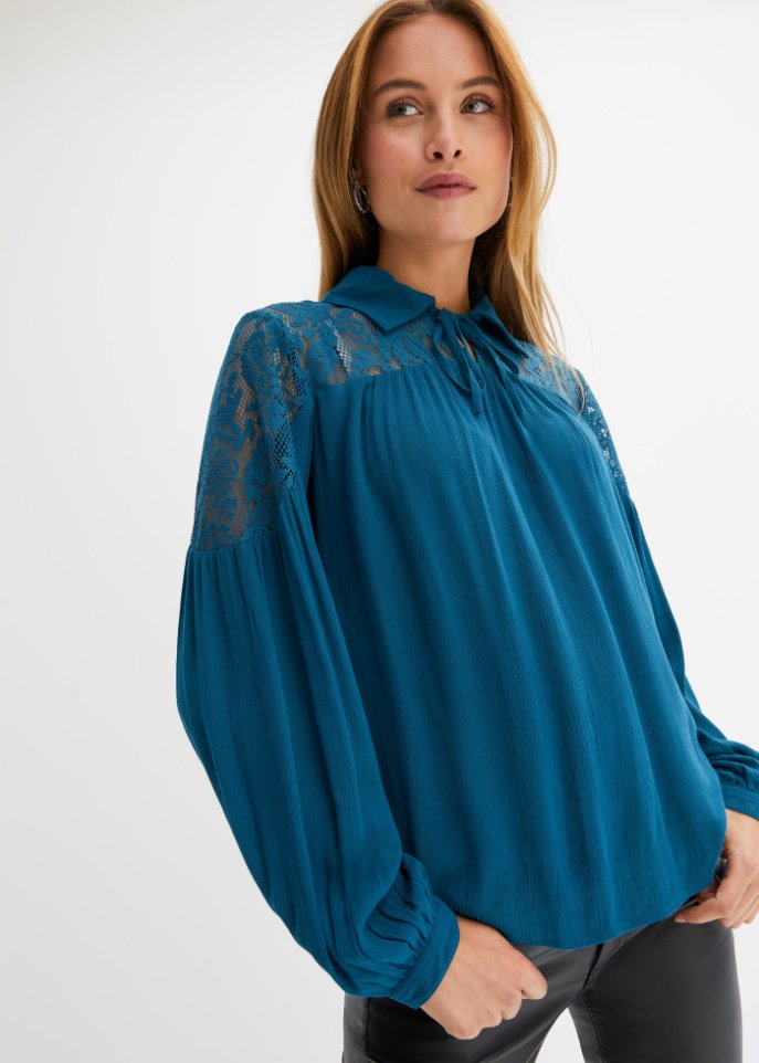 Bluse mit Spitze