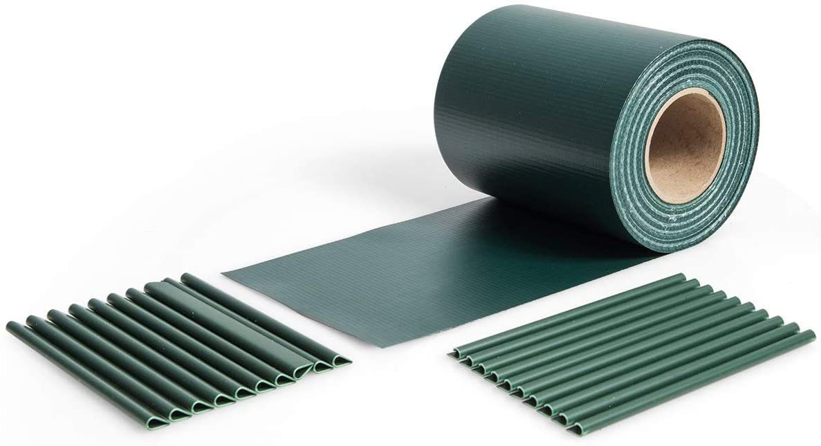 COSTWAY Sichtschutzstreifen, mit Befestigungsclips, 35m / 450g/m²