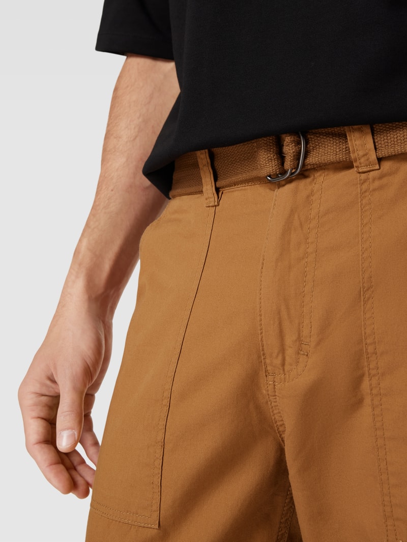 Cargoshorts inklusive Gürtel in mittelbraun