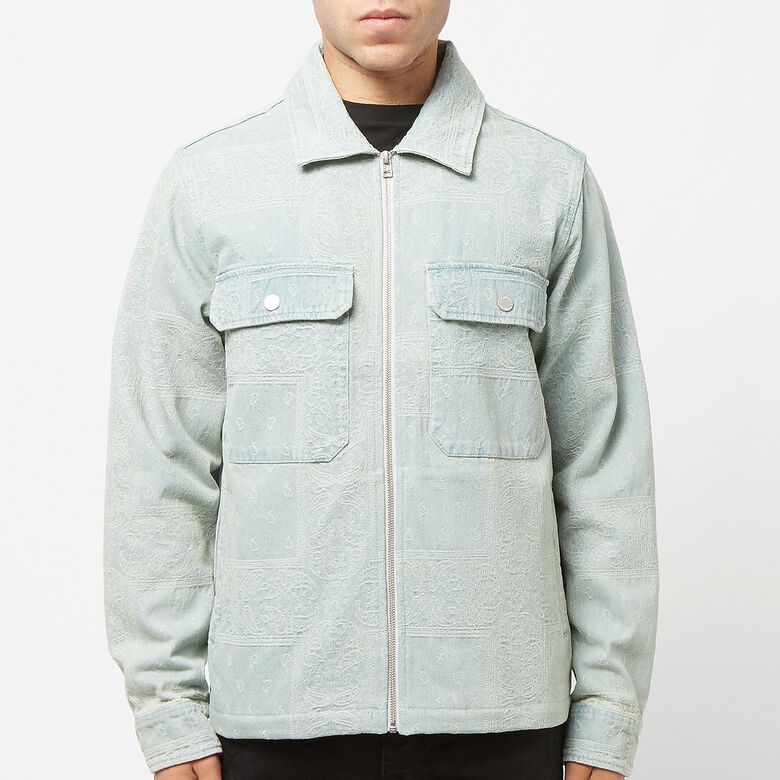 Pleasures Merit Denim Work Jacket light blue